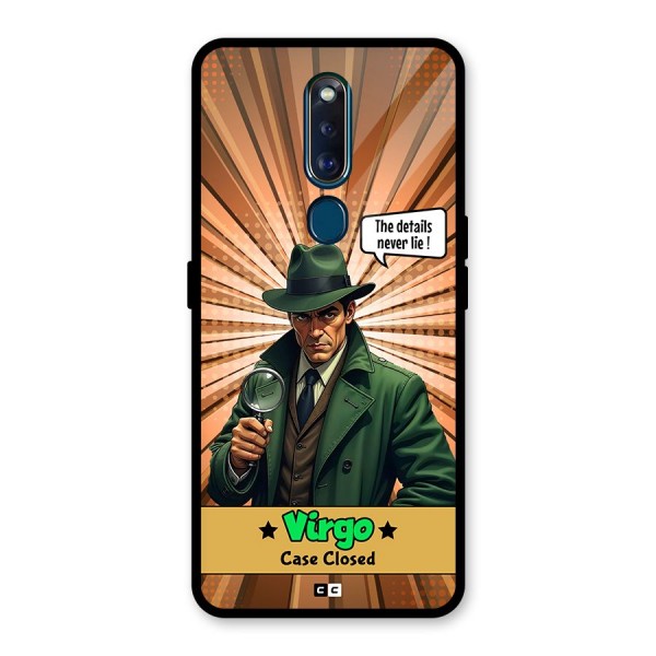 Detective Virgo Glass Back Case for Oppo F11 Pro