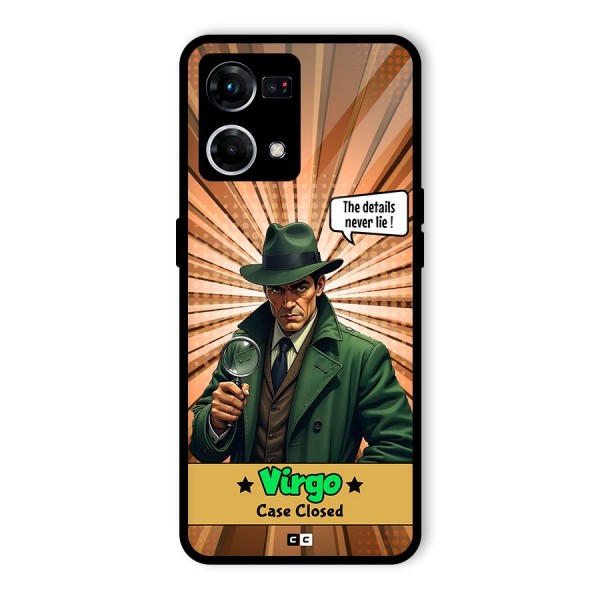 Detective Virgo Glass Back Case for Oppo F21 Pro 4G