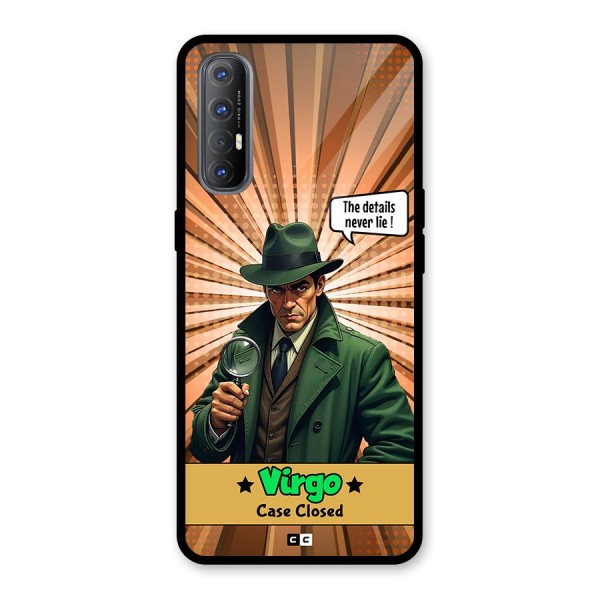 Detective Virgo Glass Back Case for Oppo Reno3 Pro