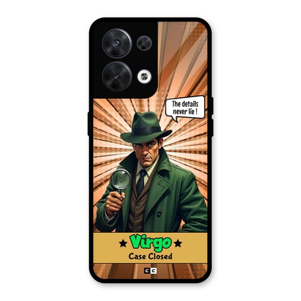 Detective Virgo Glass Back Case for Oppo Reno8 5G