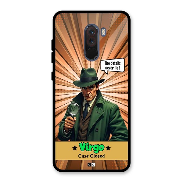 Detective Virgo Glass Back Case for Poco F1