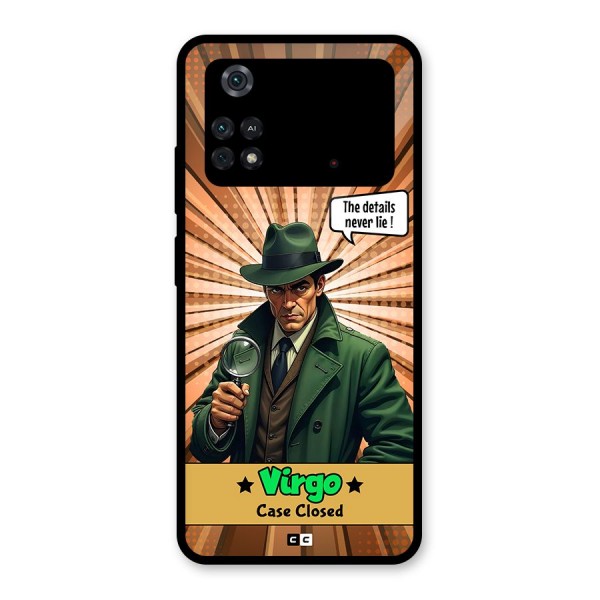 Detective Virgo Glass Back Case for Poco M4 Pro 4G