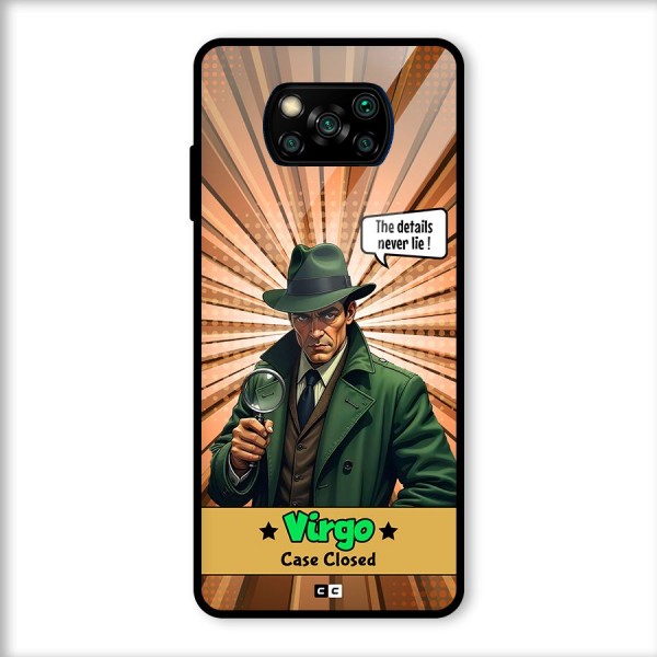 Detective Virgo Glass Back Case for Poco X3