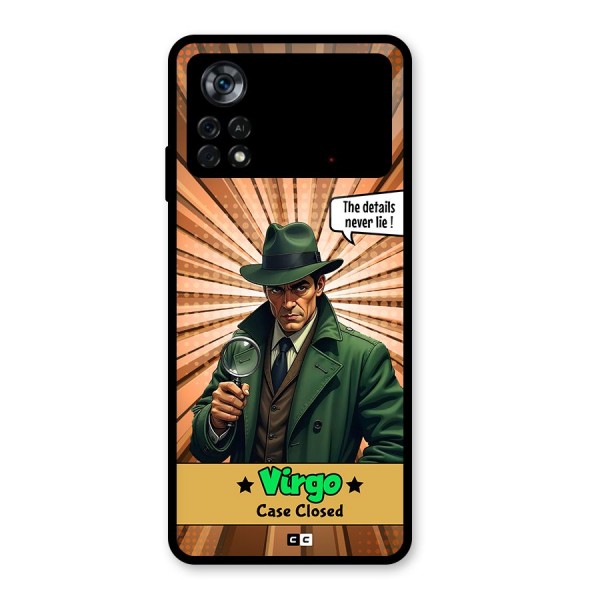 Detective Virgo Glass Back Case for Poco X4 Pro 5G