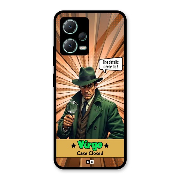 Detective Virgo Glass Back Case for Poco X5