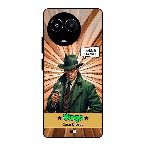 Detective Virgo Glass Back Case for Realme 11X