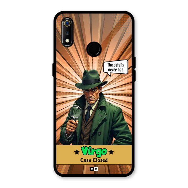 Detective Virgo Glass Back Case for Realme 3