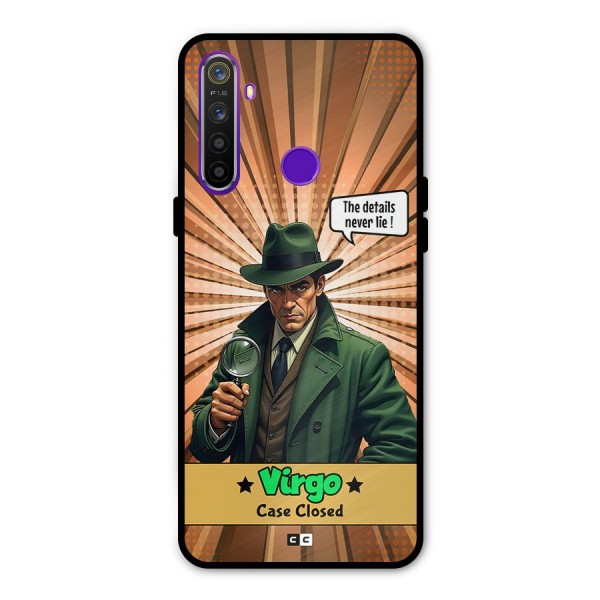 Detective Virgo Glass Back Case for Realme 5s