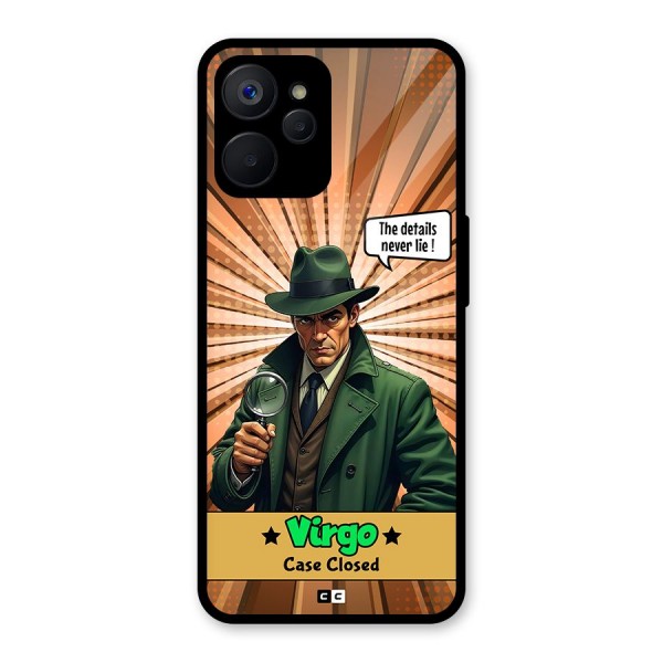 Detective Virgo Glass Back Case for Realme 9i 5G