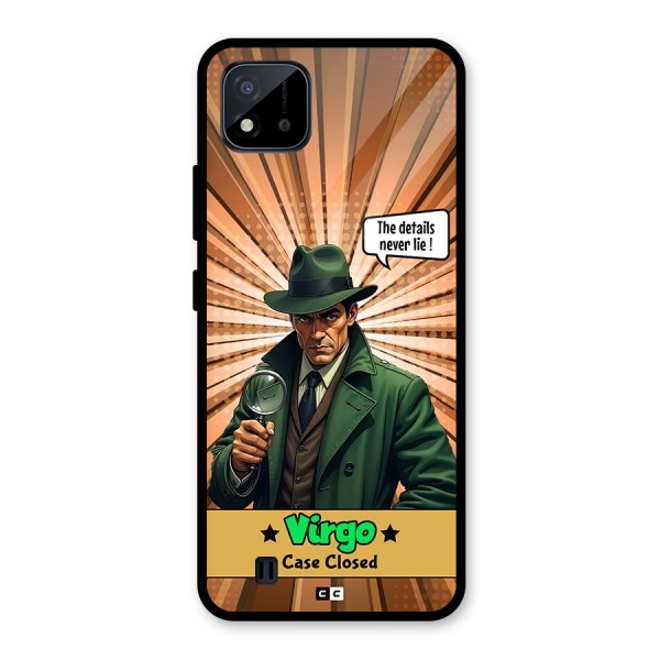 Detective Virgo Glass Back Case for Realme C11 2021