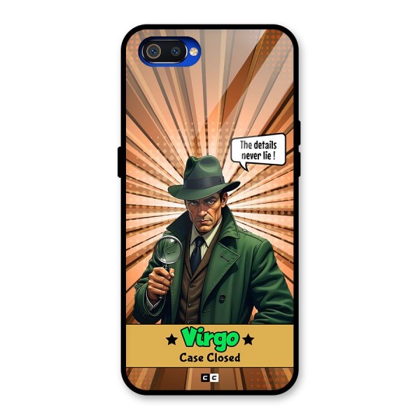 Detective Virgo Glass Back Case for Realme C2