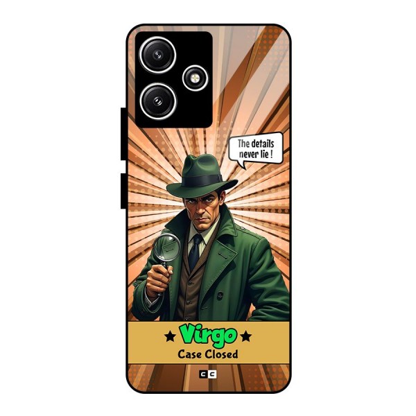 Detective Virgo Glass Back Case for Redmi 12 5G