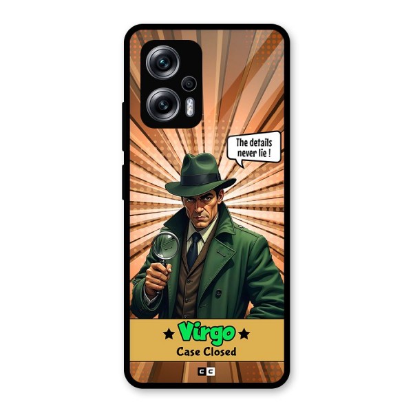 Detective Virgo Glass Back Case for Redmi K50i