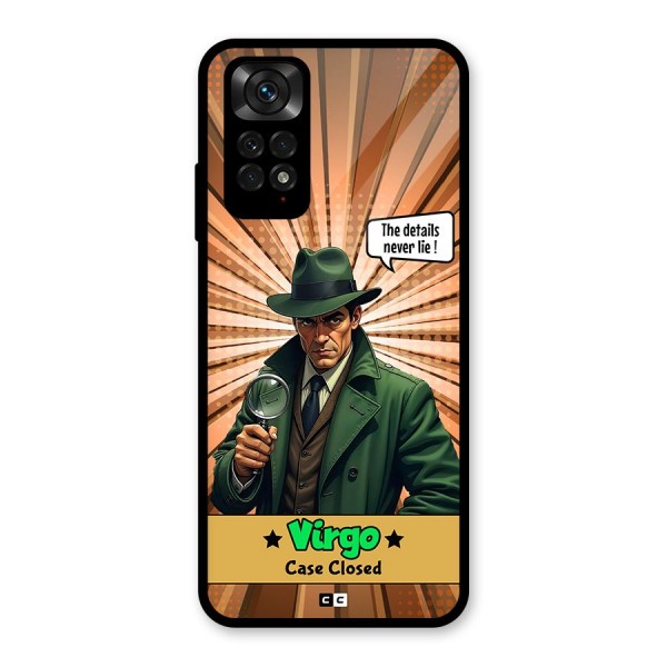 Detective Virgo Glass Back Case for Redmi Note 11