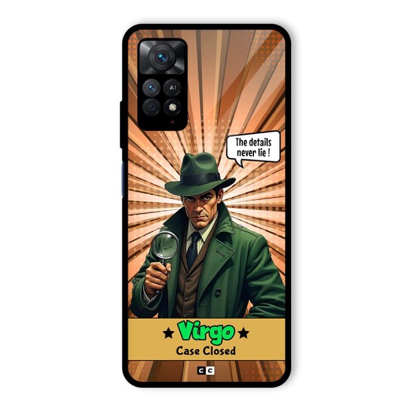 Detective Virgo Glass Back Case for Redmi Note 11 Pro