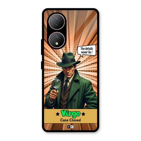 Detective Virgo Glass Back Case for Vivo T2