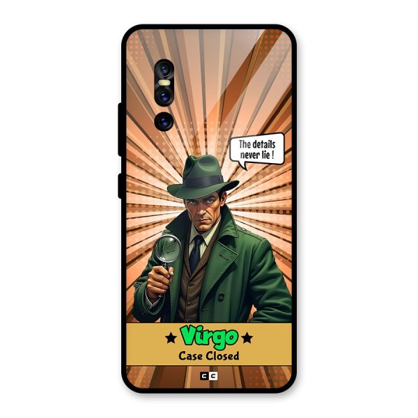 Detective Virgo Glass Back Case for Vivo V15 Pro