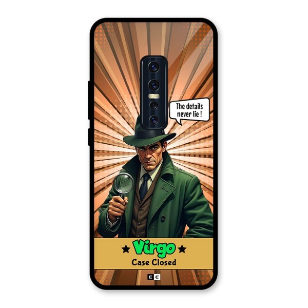 Detective Virgo Glass Back Case for Vivo V17 Pro