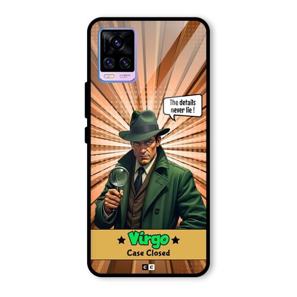 Detective Virgo Glass Back Case for Vivo V20 Pro