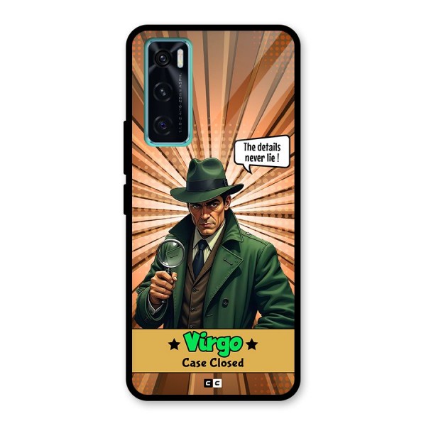 Detective Virgo Glass Back Case for Vivo V20 SE