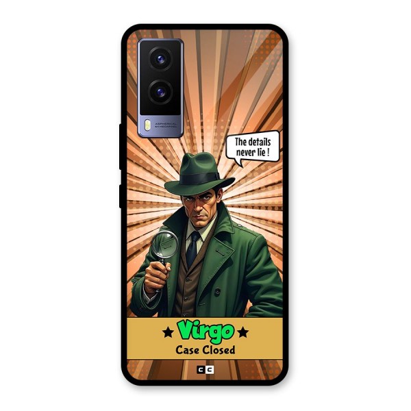 Detective Virgo Glass Back Case for Vivo V21e 5G