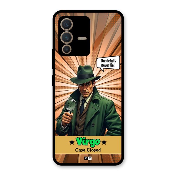 Detective Virgo Glass Back Case for Vivo V23 5G