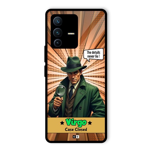 Detective Virgo Glass Back Case for Vivo V23 Pro