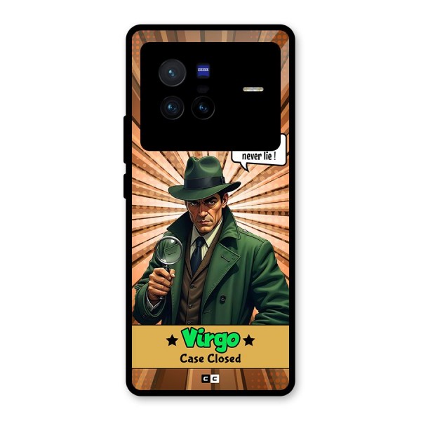 Detective Virgo Glass Back Case for Vivo X80