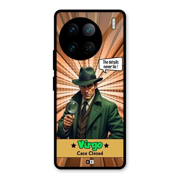 Detective Virgo Glass Back Case for Vivo X90 Pro