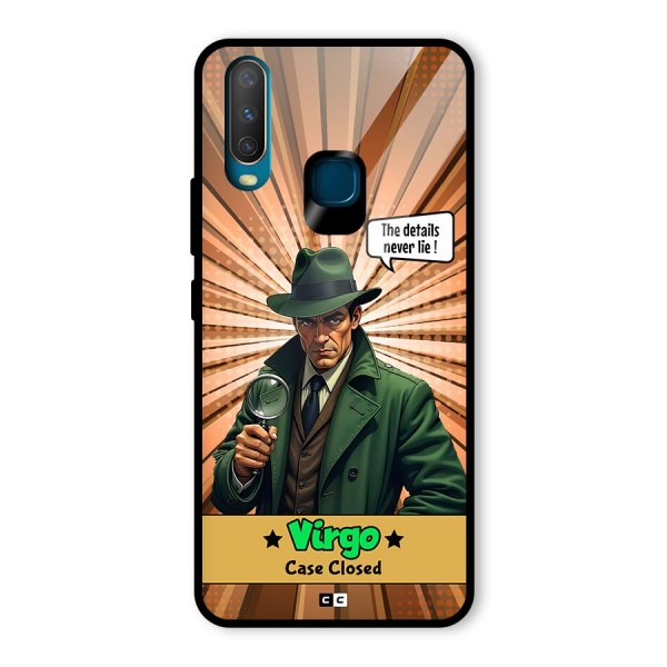 Detective Virgo Glass Back Case for Vivo Y12