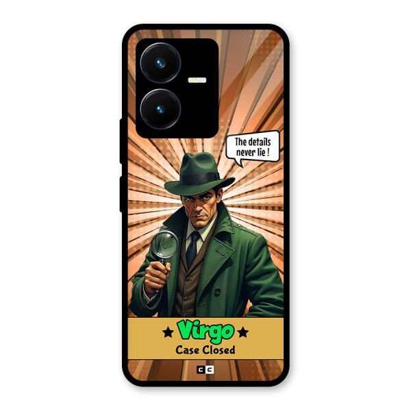 Detective Virgo Glass Back Case for Vivo Y22