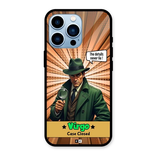 Detective Virgo Glass Back Case for iPhone 13 Pro