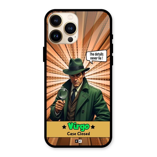 Detective Virgo Glass Back Case for iPhone 13 Pro Max