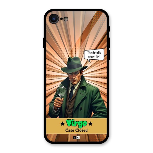 Detective Virgo Glass Back Case for iPhone 8