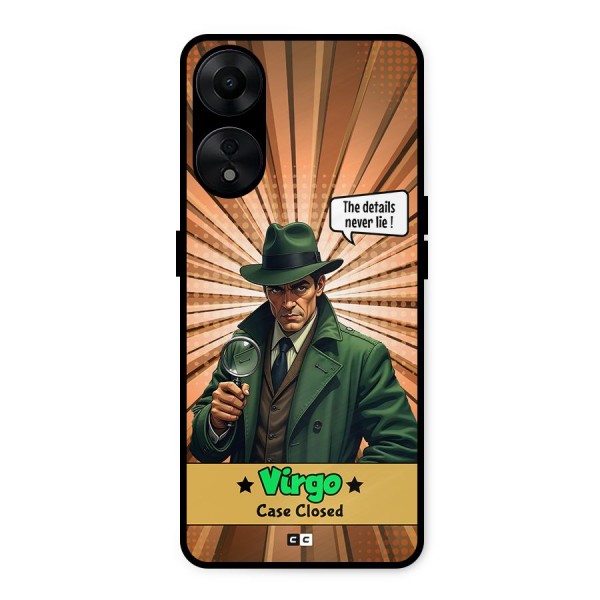 Detective Virgo Metal Back Case for Oppo A78 5G