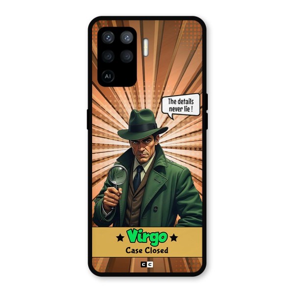 Detective Virgo Metal Back Case for Oppo F19 Pro