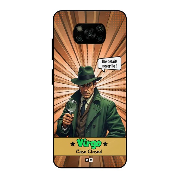 Detective Virgo Metal Back Case for Poco X3