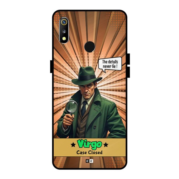 Detective Virgo Metal Back Case for Realme 3i