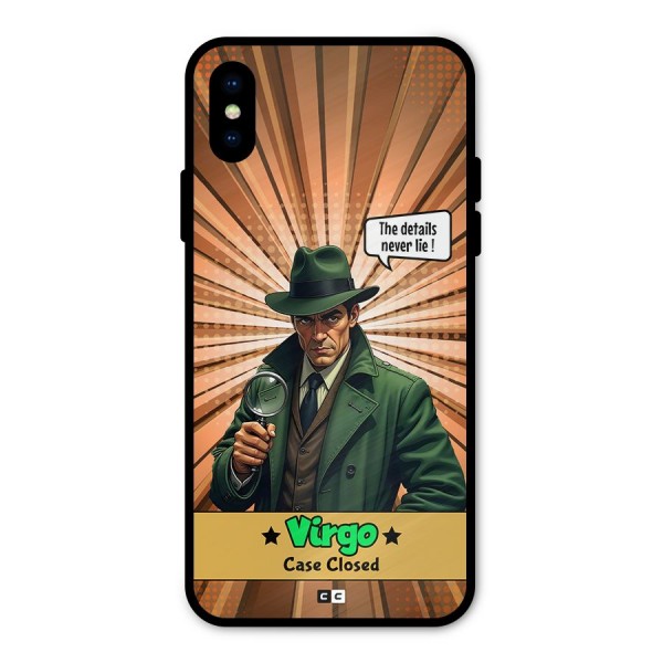 Detective Virgo Metal Back Case for iPhone X