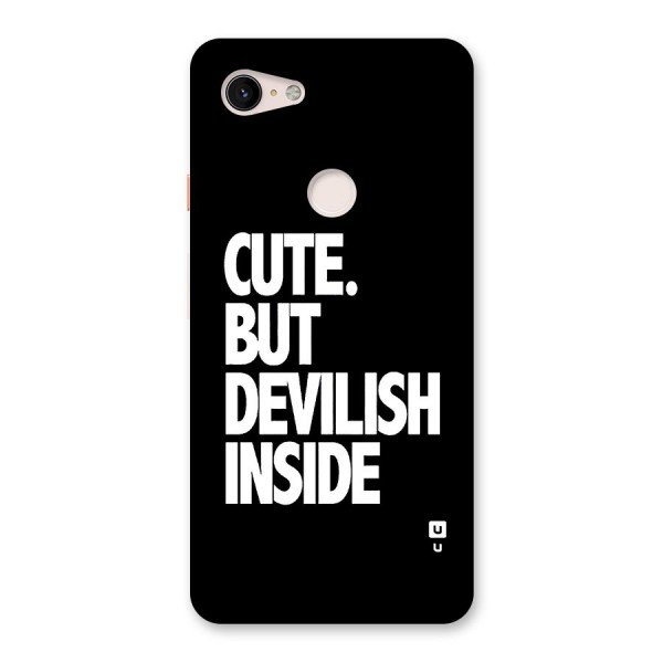 Devil Inside Back Case for Google Pixel 3 XL