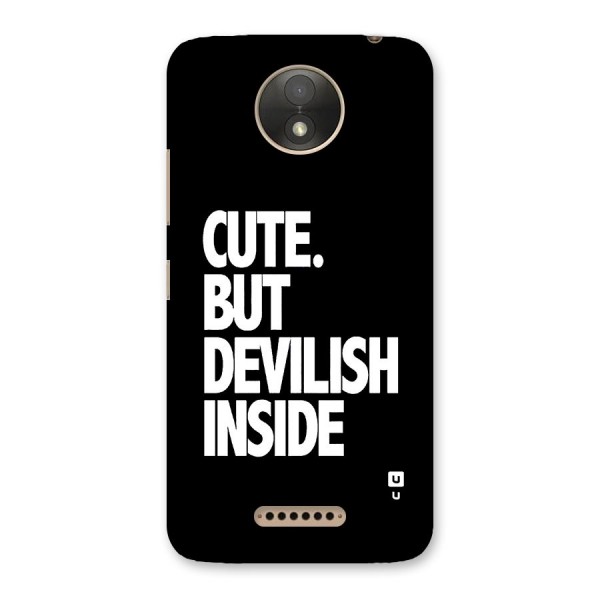 Devil Inside Back Case for Moto C Plus