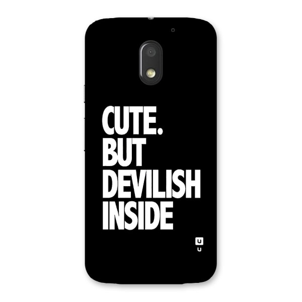 Devil Inside Back Case for Moto E3 Power