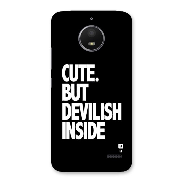 Devil Inside Back Case for Moto E4