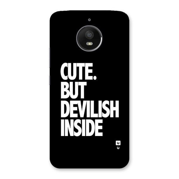 Devil Inside Back Case for Moto E4 Plus