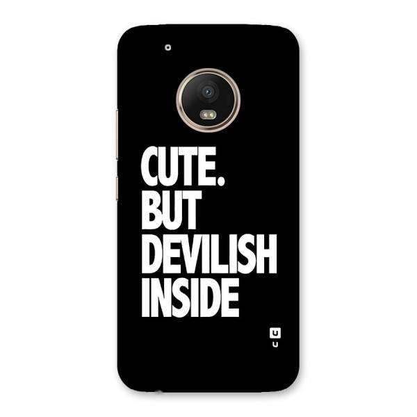 Devil Inside Back Case for Moto G5 Plus