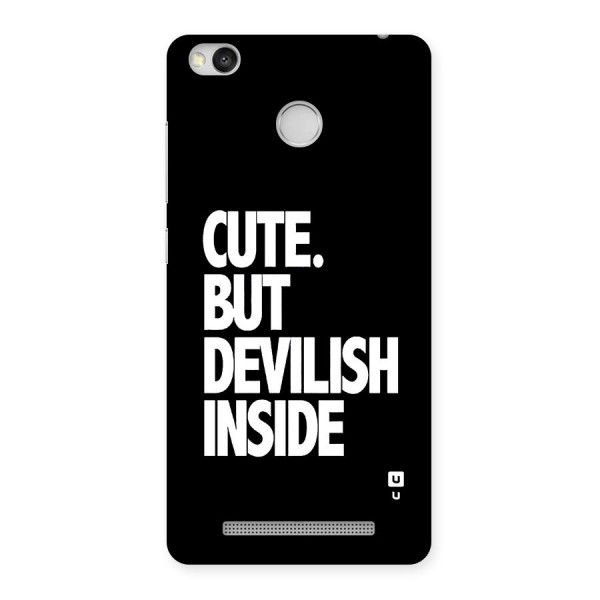 Devil Inside Back Case for Redmi 3S Prime