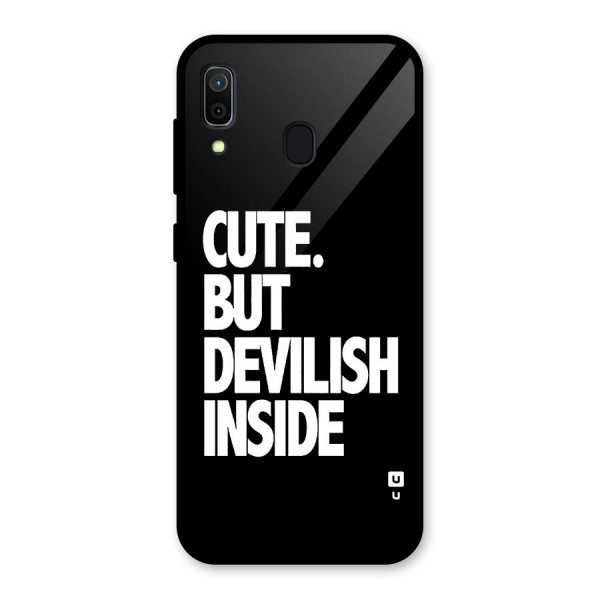 Devil Inside Glass Back Case for Galaxy A30