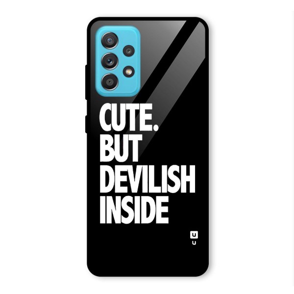 Devil Inside Glass Back Case for Galaxy A52s 5G