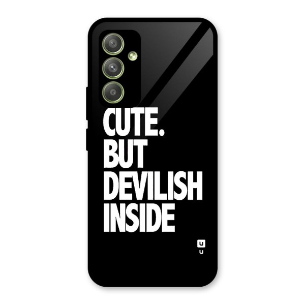 Devil Inside Glass Back Case for Galaxy A54