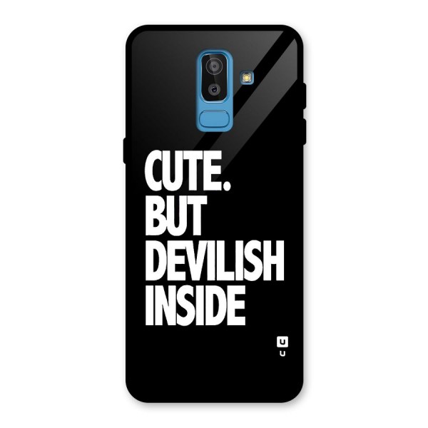 Devil Inside Glass Back Case for Galaxy J8